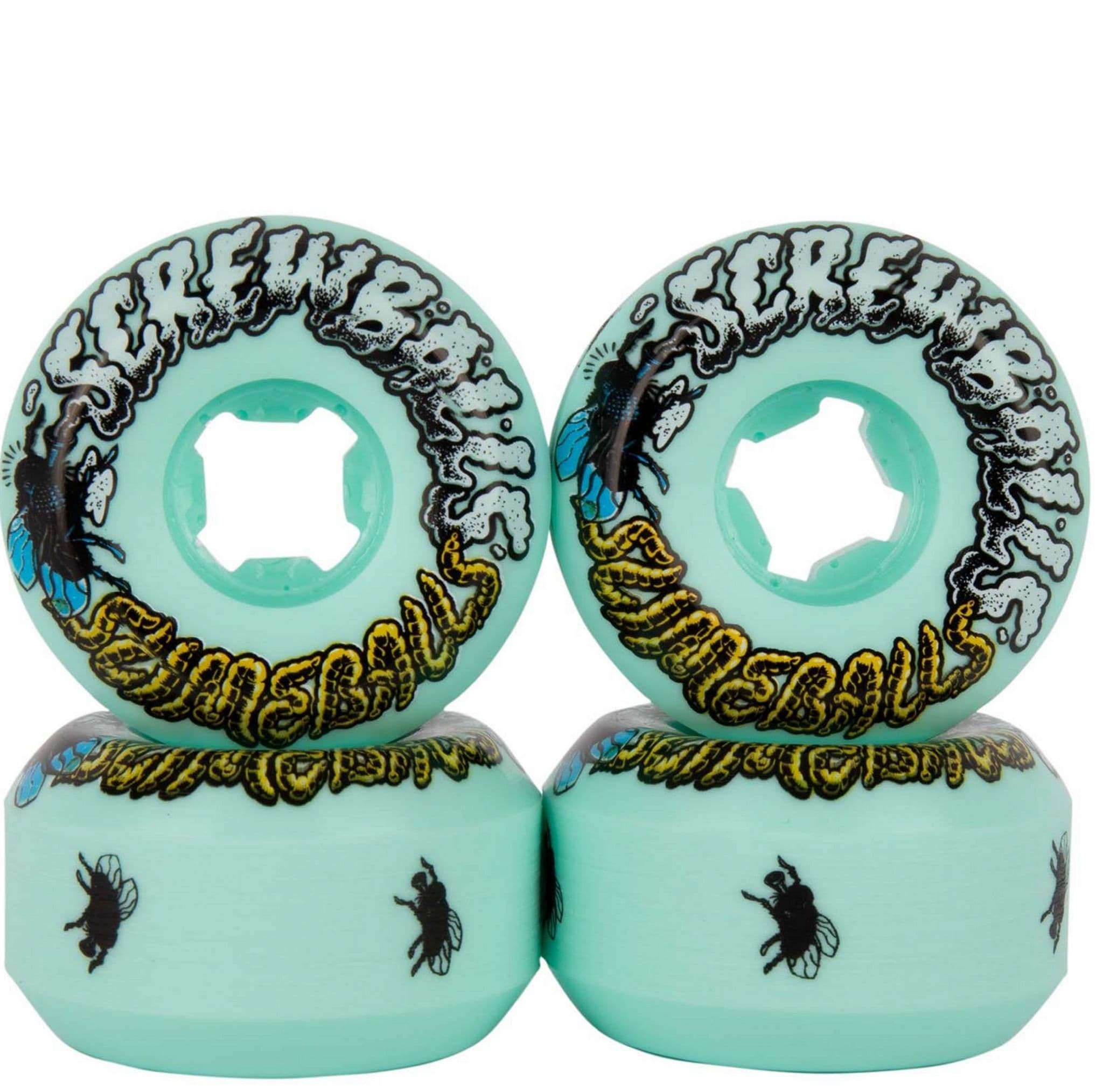 Slime Balls Slime Balls Skateboard Wheels - Screwballs 53mm 99A Green