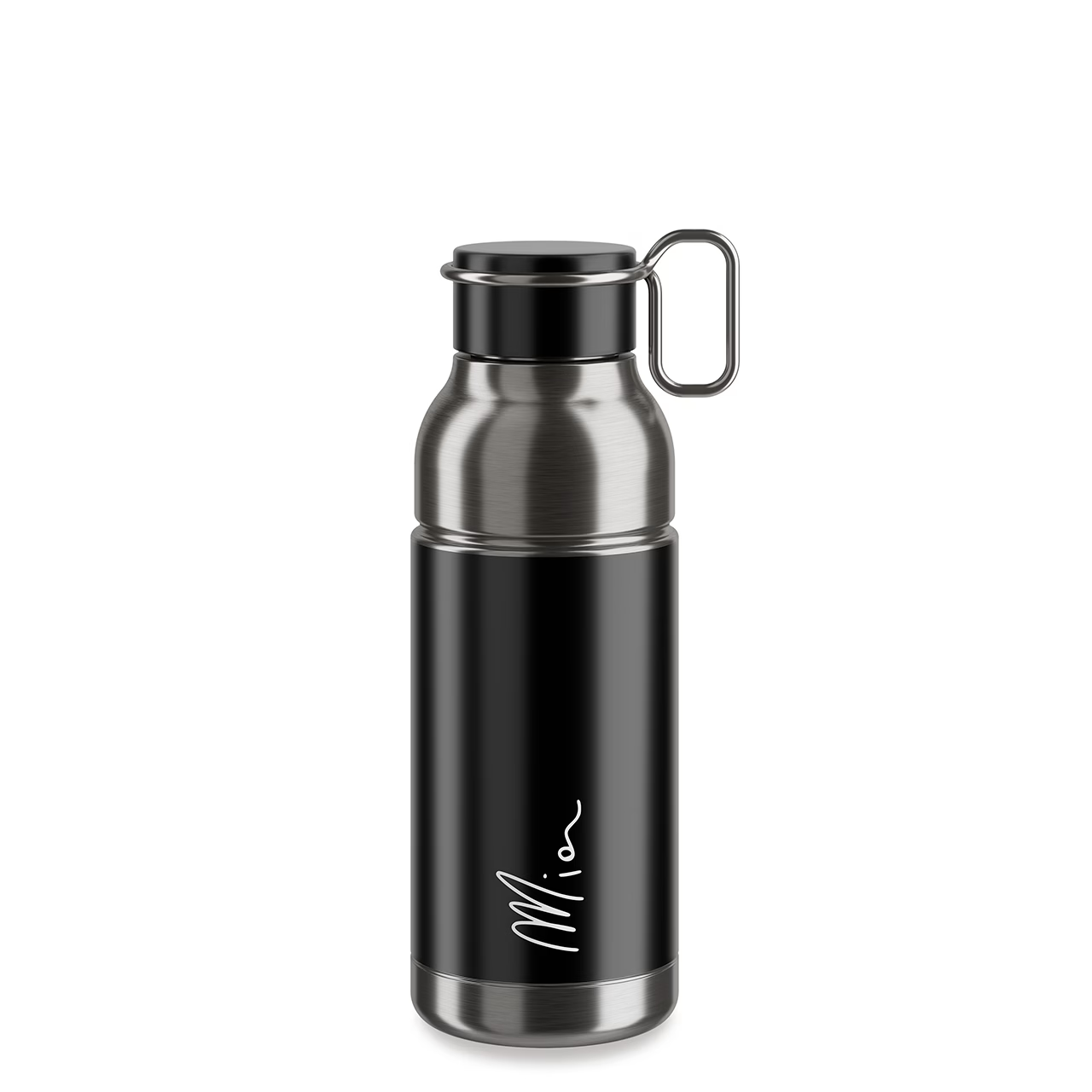 Elite Mia Bottle 650mL Black/Silver
