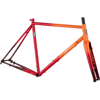 All-City Zig Zag Frameset - 700c, Steel, Orange/Red Fade, 46cm