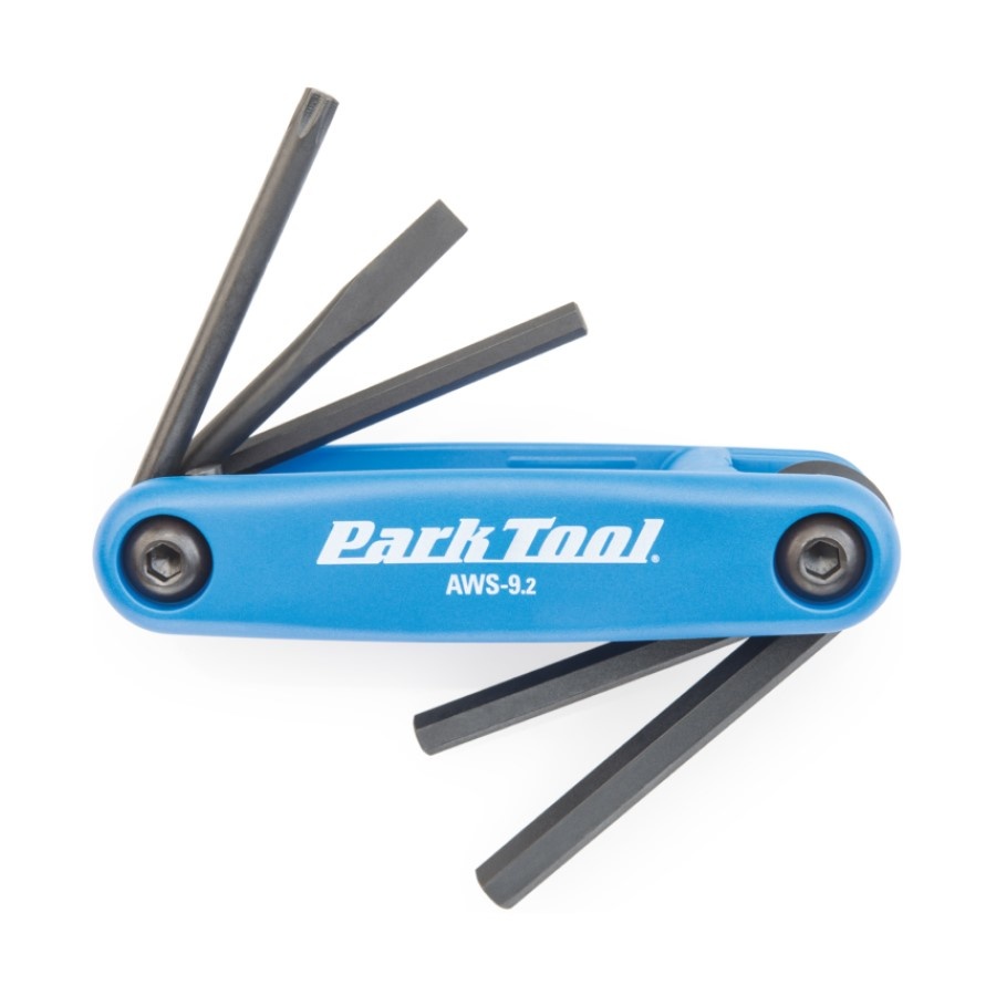 Park Tool Park Tool Tl, AWS-9.2, Flding screwdriver/ hex wrench set, 4mm, 5mm, 6mm, Flat blade and T25