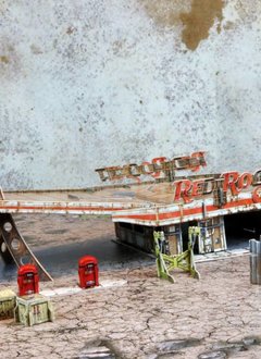 Fallout Wasteland Warfare - Red Rocket Scenic Set