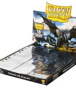 Dragon Shield 18-Pocket Binder Pages Black (50 Pack)