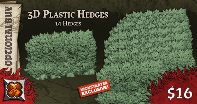 Black Plague: Green Horde KS Edition: 3D Plastic Hedges