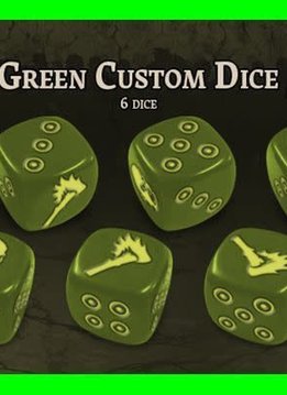 Black Plague: Green Horde KS Edition: Green Custom Dice