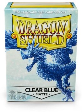 Sleeves: Dragon Shield Matte - Clear Blue
