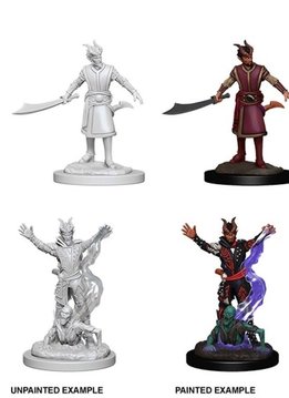 Unpainted Miniatures - Male Tiefling Warlock