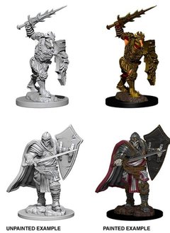 Unpainted Miniatures - Death Knight & Helmed Horror