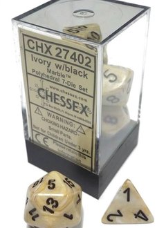 Marble ivory/black poly