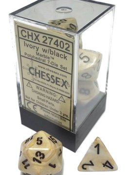 Marble ivory/black poly