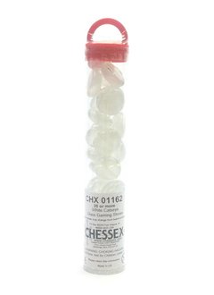 Glass Stones White Catseye Tube