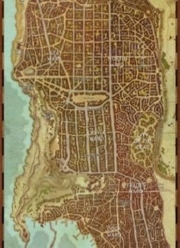 D&D Waterdeep City Map Game Mat