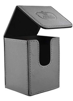 UG Deck Box: Flip Deck Case Leather 100 Grey