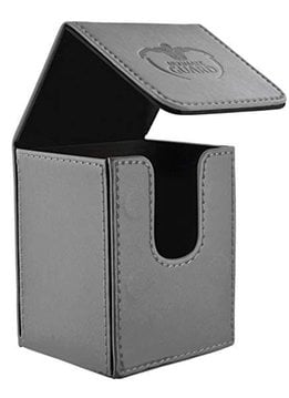 Deck Box: Flip Deck Case Leather 100 Grey