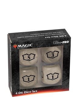 MTG Deluxe Loyalty Dice Set of 4d6 - White/Plains