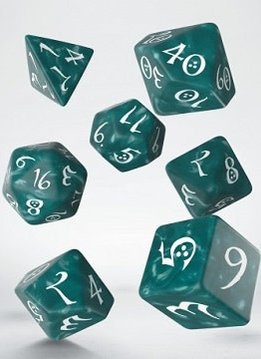 Classic RPG Dice Set - Stormy/White