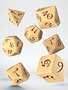 Classic RPG Dice Set - Beige/Burgundy