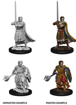 D&D Unpainted Mini - Male Human Cleric