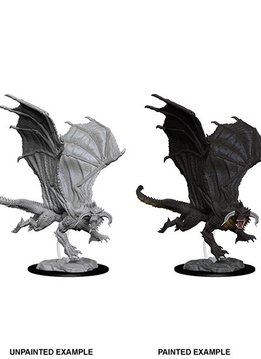 D&D Unpainted Minis - Young Black Dragon