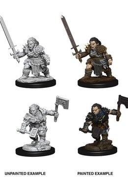 Pathfinder Unpainted Mini - Female Dwarf Barbarian