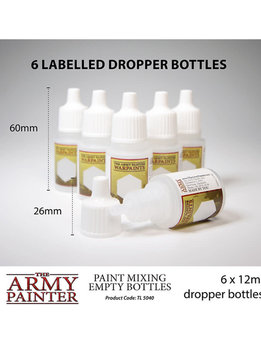 Army Painter Paint Mixing Empty Bottles