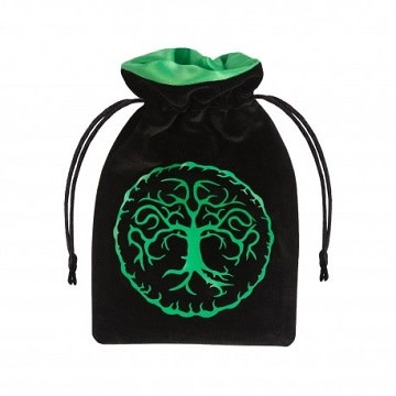 Dice Bag Forest Black/Green Velour