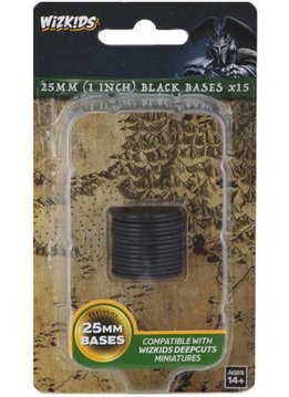 Wizkids Deep Cuts Black 25mm Round Base