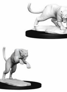D&D Unpainted Minis: Panther & Leopard