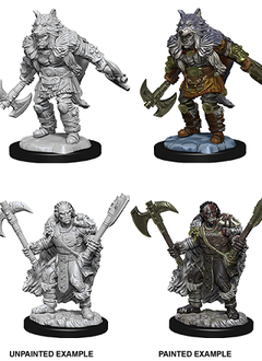D&D Unpainted Minis WV9 Male Half-orc Barbarian