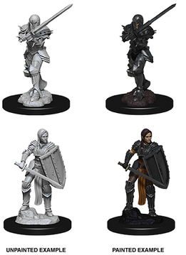 D&D Unpainted Mini WV9: Female Human Fighter