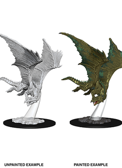 DND Unpainted Minis WV9 Young Bronze Dragon