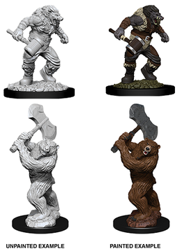DND Unpainted Minis WV9 Wereboar and Werebear