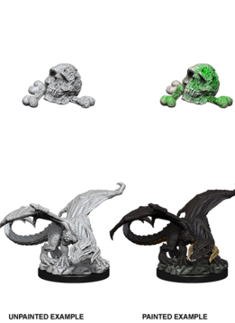 D&D NMM Unpainted: Wave 10: Black Dragon Wyrmling