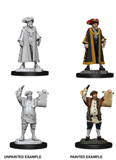 Wizkids Unpainted Minis: Mayor & Town Crier