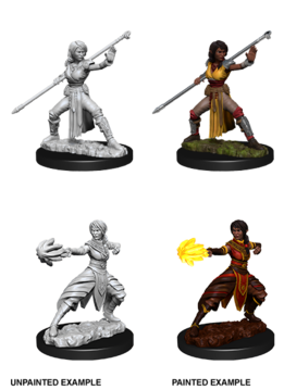 D&D Unpainted Minis: Half-Elf Female Monk