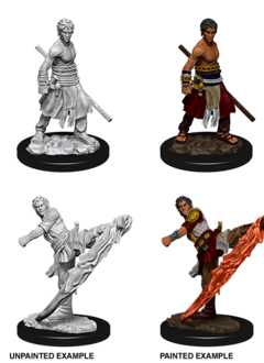 D&D Unpainted Minis: Half-Elf Male Monk