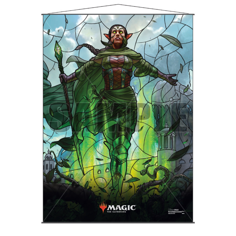 Protège-cartes Magic – Vitraux War Of The Spark, Nissa, Design Scintillant – Housses Ultra-résistantes Pour Collectionneurs