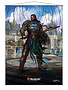 UP MTG Wall Scroll: Stained Glass Gideon