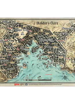 D&D Descent Into Avernus: Baldur's Gate Map