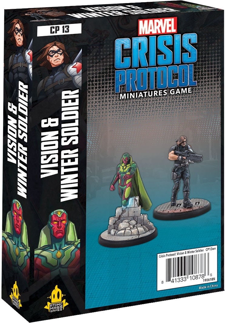 Figurine CP38 - Captain America & War Machine - Atomic Mass Games - Marvel Crisis Protocol