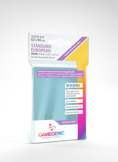 Gamegenic PRIME Sleeves: Standard European (50) 62x94