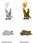 D&D Unpainted Minis: Gold Dragon Wyrmling & Small Treasure Pile (WV11)