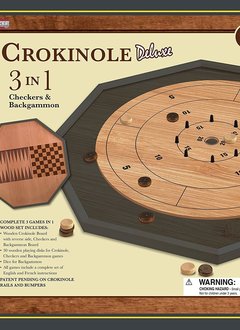 Crokinole 3-in-1 Deluxe