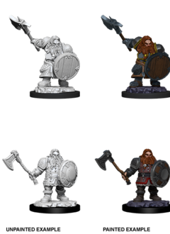 D&D NMM Unpainted: Wave 11: Male Dwarf Fighter