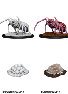 Giant Spider & Egg Clutch - D&D Unpainted Minis (WV12)