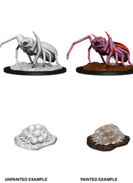 Giant Spider & Egg Clutch - D&D Unpainted Minis (WV12)