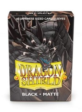 Dragon Shield Matte Japanese Sized Sleeves Black