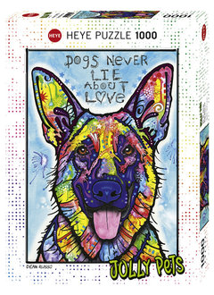 Puzzle: Dogs Never Lie - Jolly Pets, Russo (1000pcs)