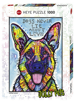 Puzzle: Dogs Never Lie - Jolly Pets, Russo (1000pcs)