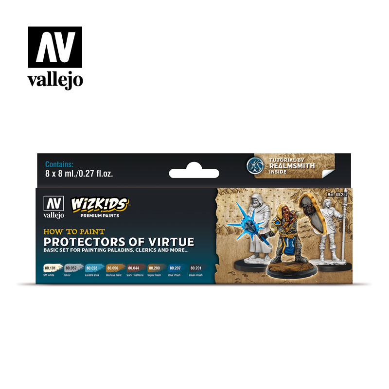 Wizkids Premium Paints: Protectors of Virtue (Set of 8)