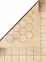 Megamat Reversible Hexagones/Carrés de 1 Pouce